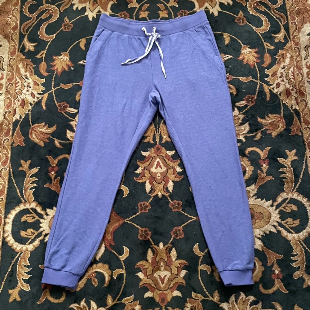 💜 MYSTYLE BLUEISH PURPLE SWEATPANT JOGGING LOUNGEWEAR DRAWSTRING PANT SIZE L 💜
